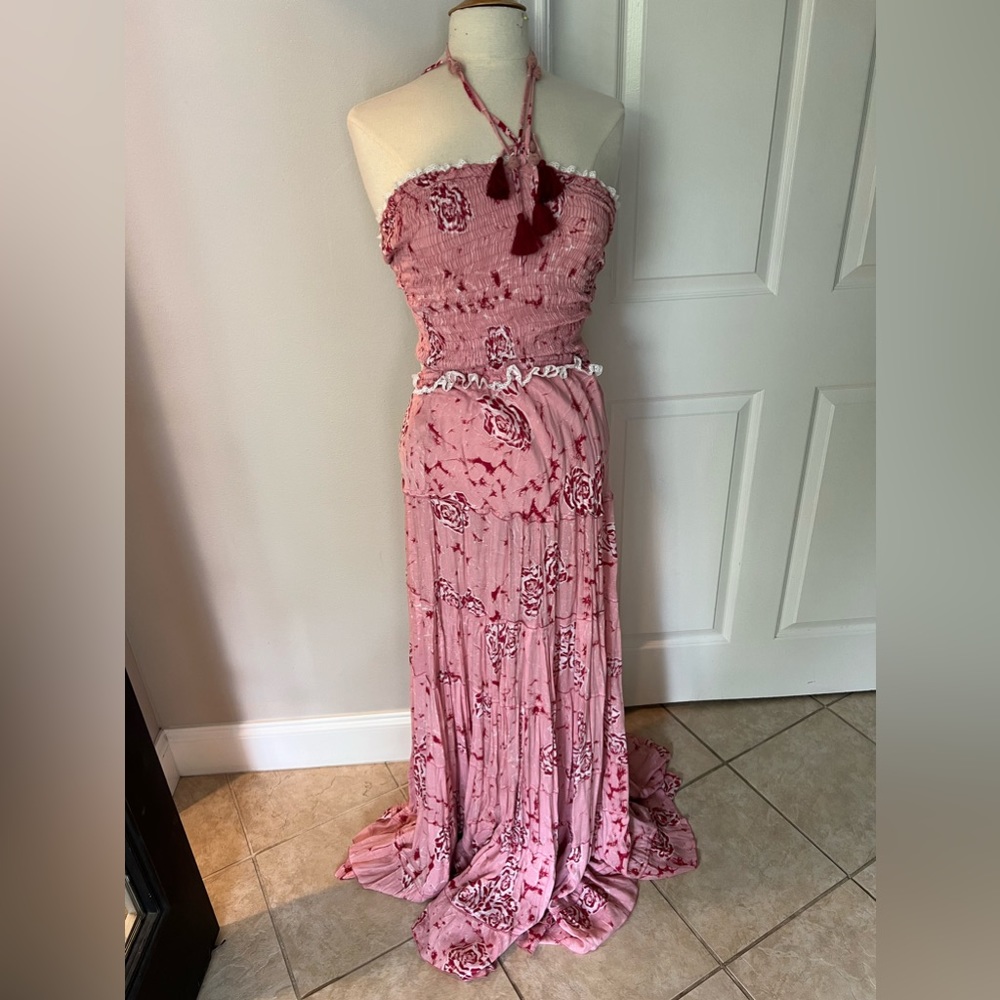 Poupette St Barth Pink Floral Maxi
